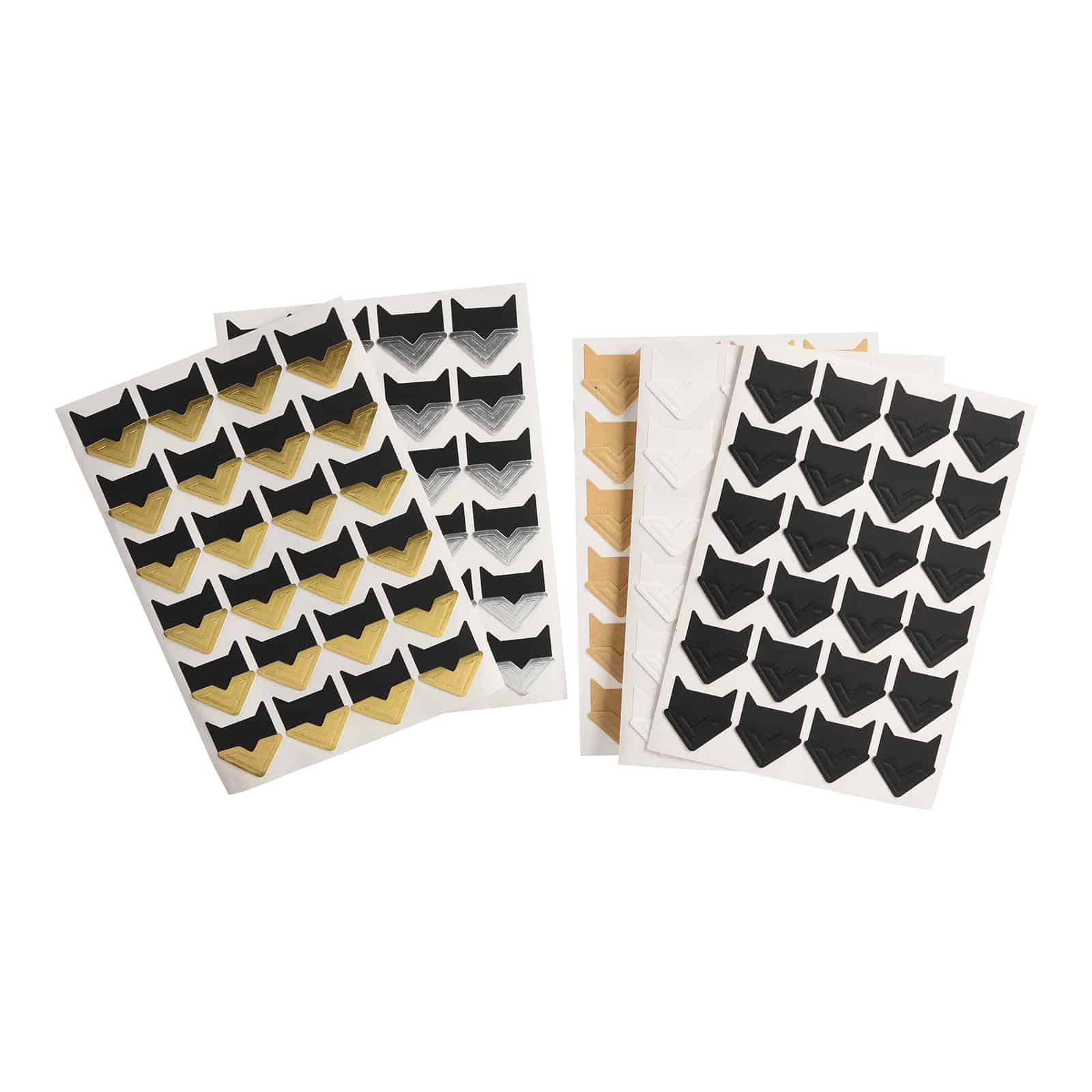 Foto-Klebeecken-Set Gold, 120 -tlg.