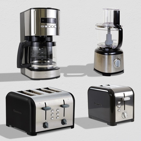 Kenmore Aroma Control 12-Cup Programmable Coffee Maker, Black and Stainless Steel, Reusable Filter