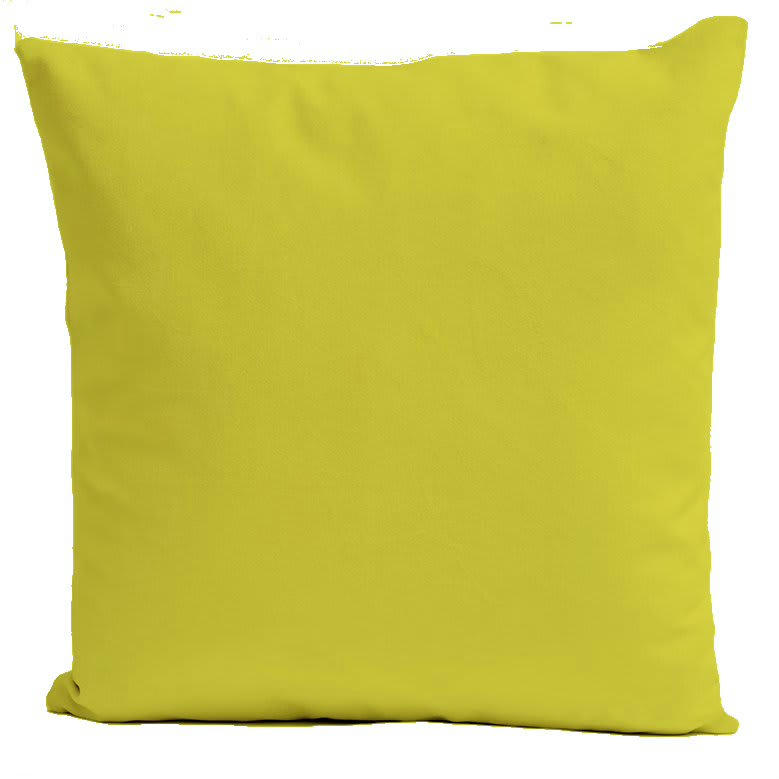 - Coussin uni velours vert anis 40x40cm