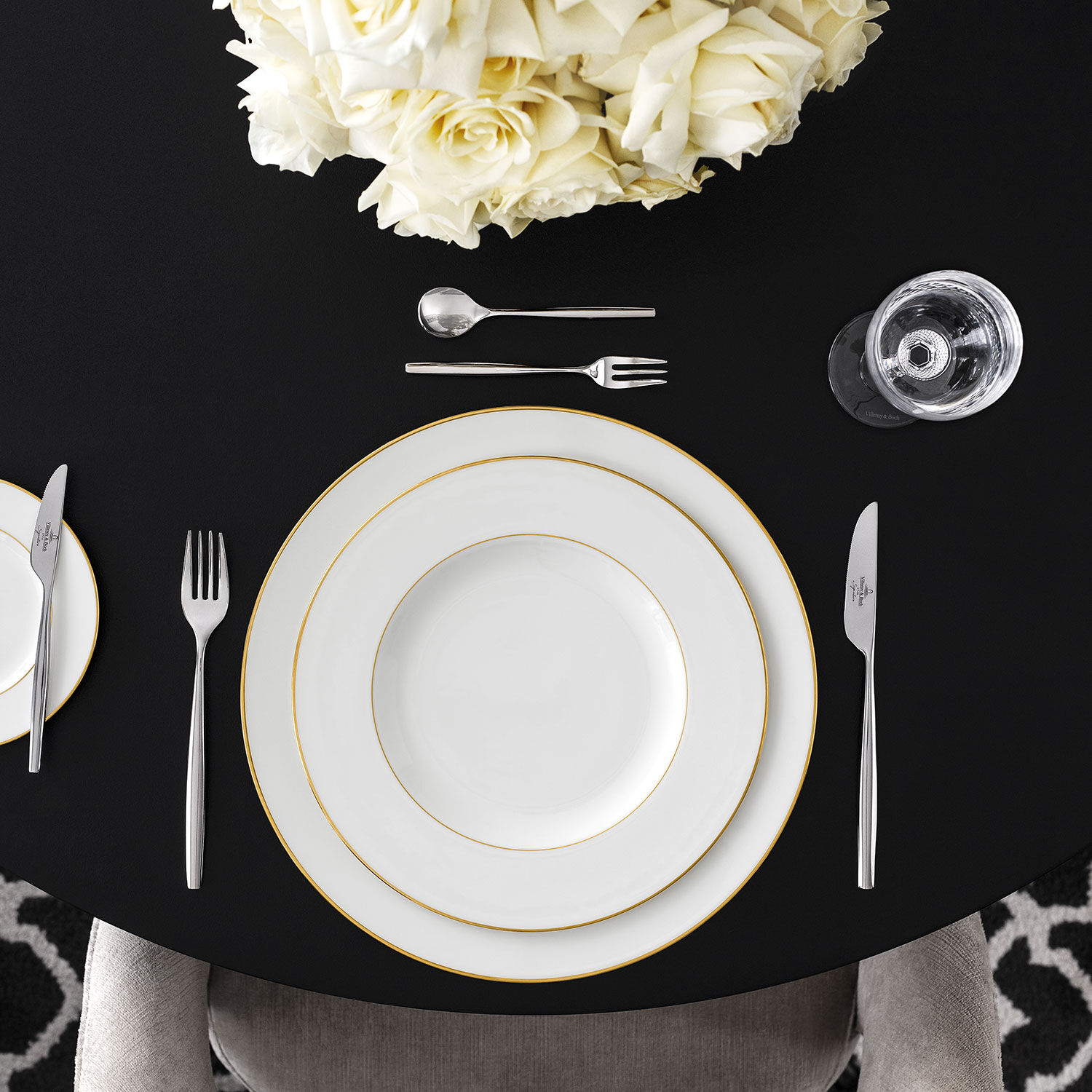 Anmut Dinner plate - White, 11'', Premium Bone Porcelain
