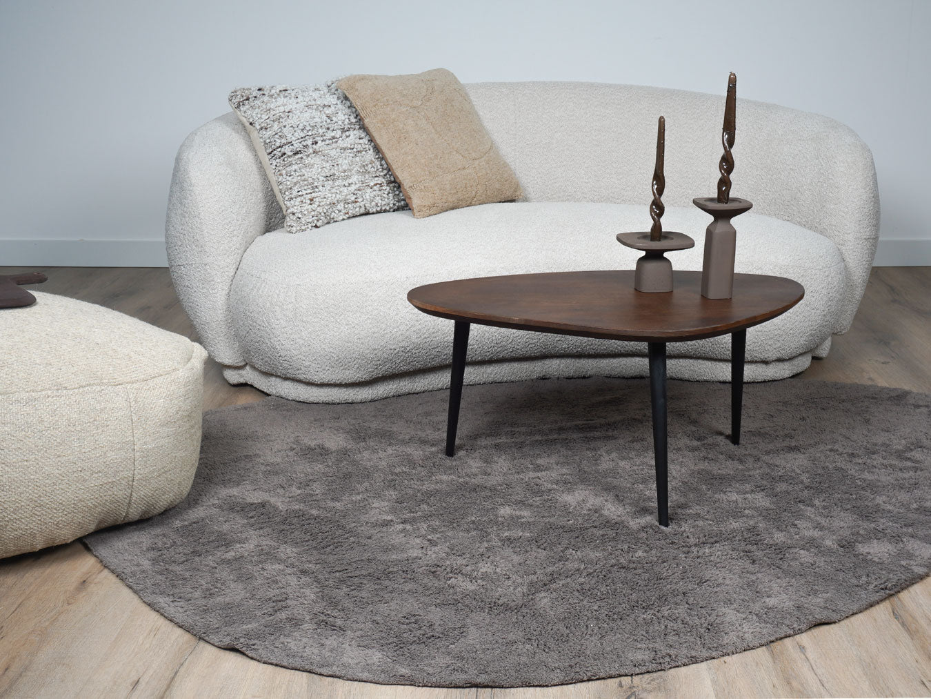 Veer Carpets - Wasbaar Vloerkleed Beach - Grey 140 x 200 cm