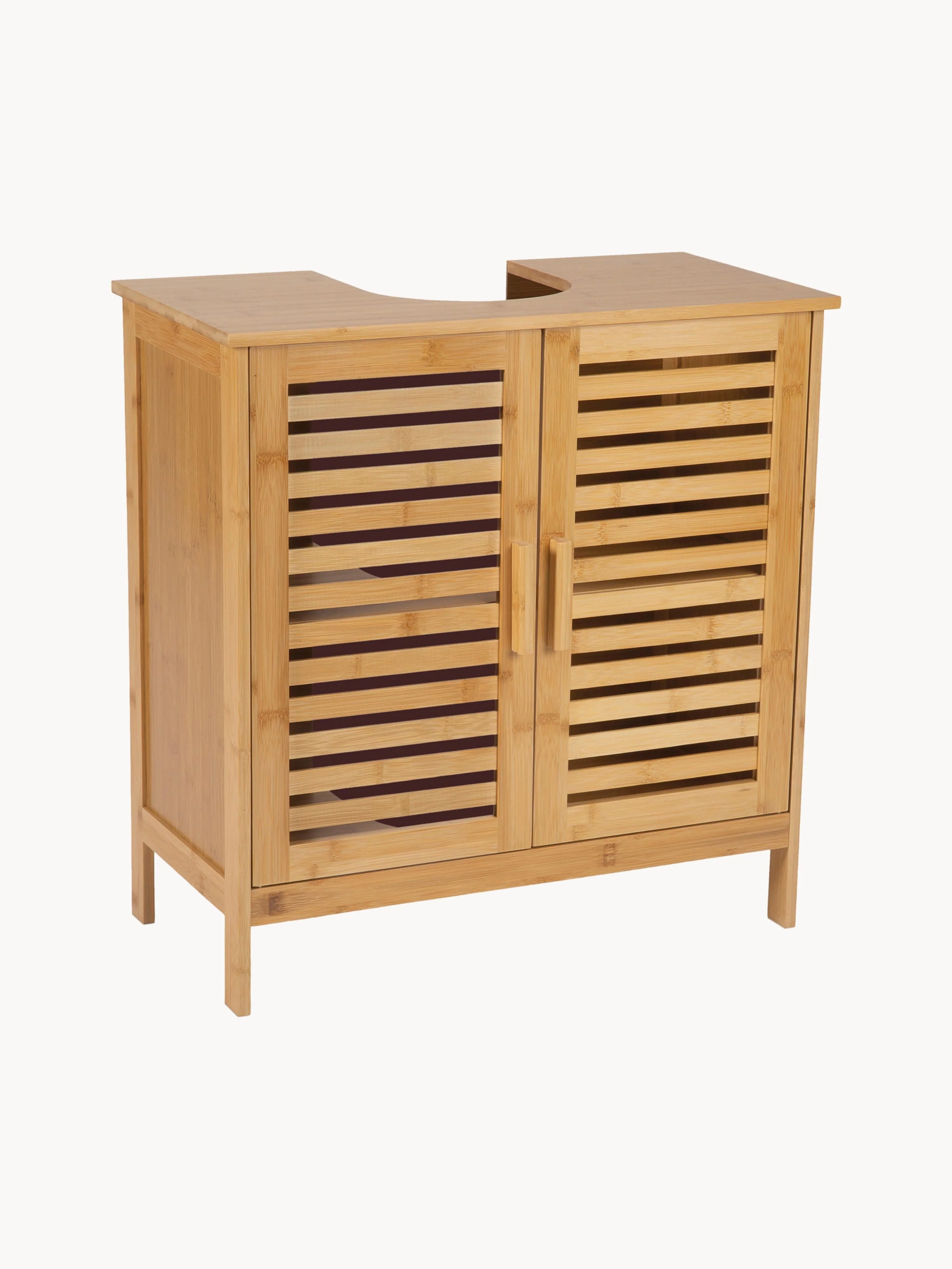 Waschbeckenunterschrank Merhaba aus Bambusholz, B 60 cm