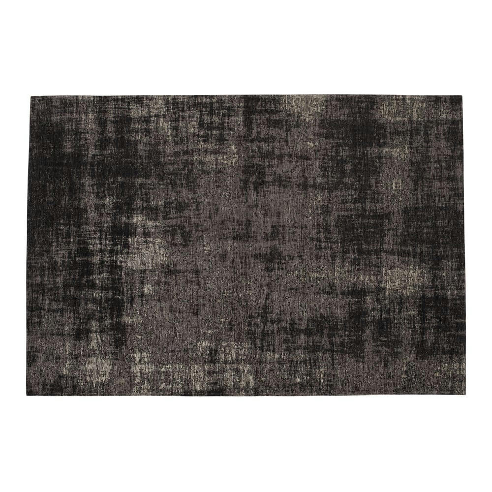 Feel - Tapis vintage tissé jacquard noir 200x290