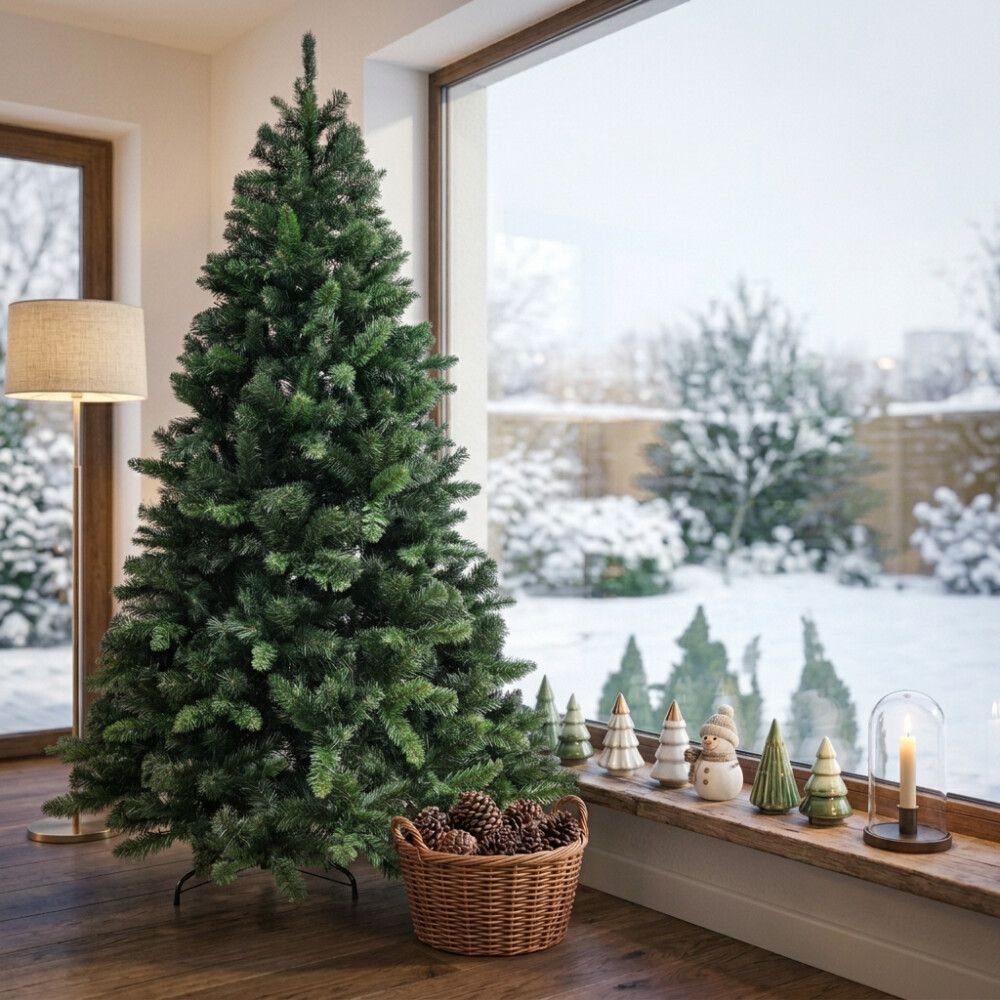 KUNSTIG JULETRE 180CM LYX GRØNN