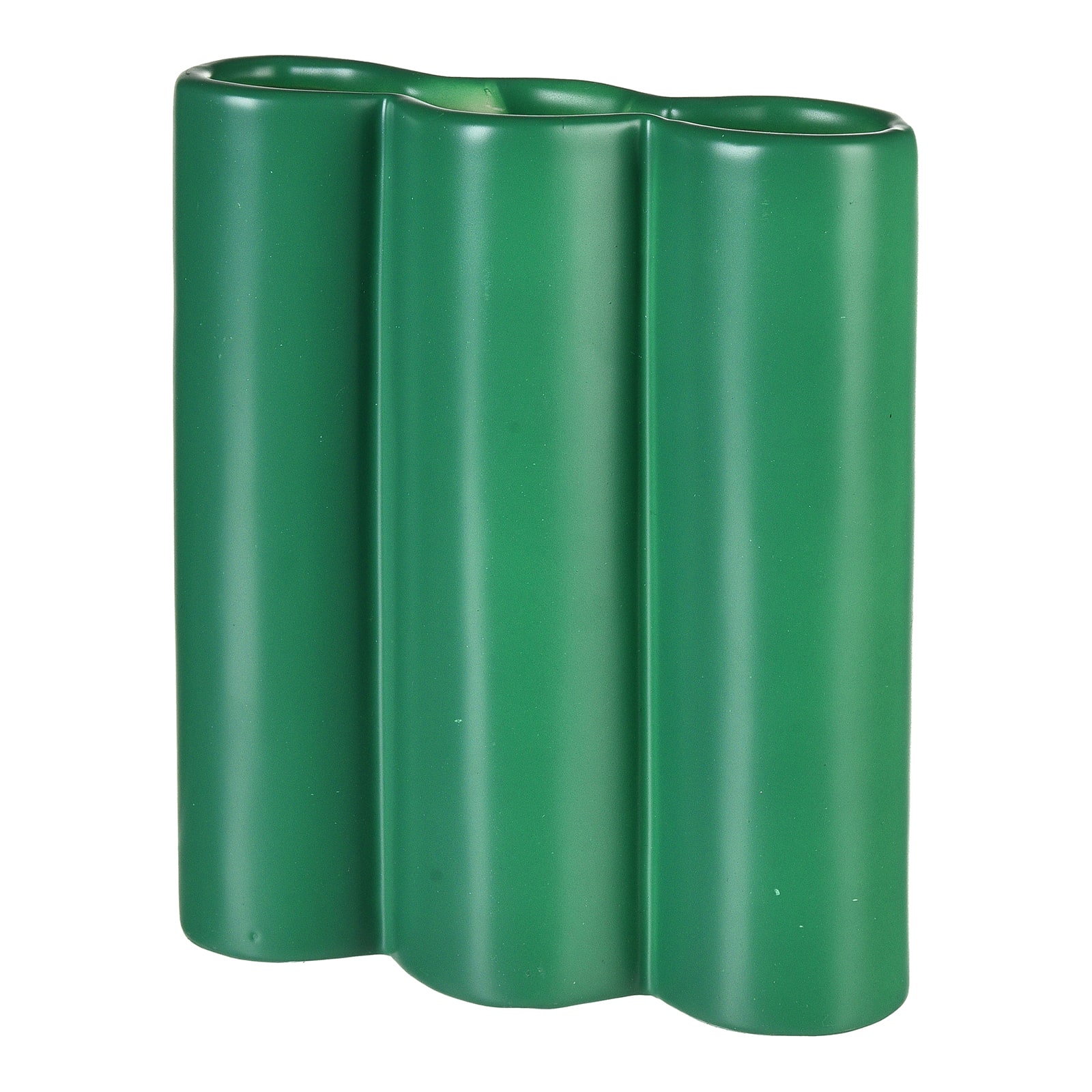 Vase Grün,B 140 x H 165 x T 45 mm