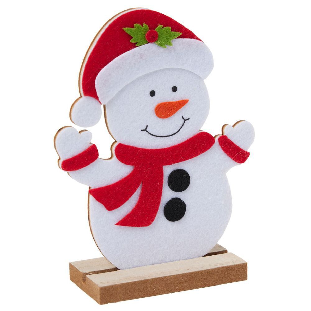 Personnage à poser bois et feutrine H18cm (4 modèles)