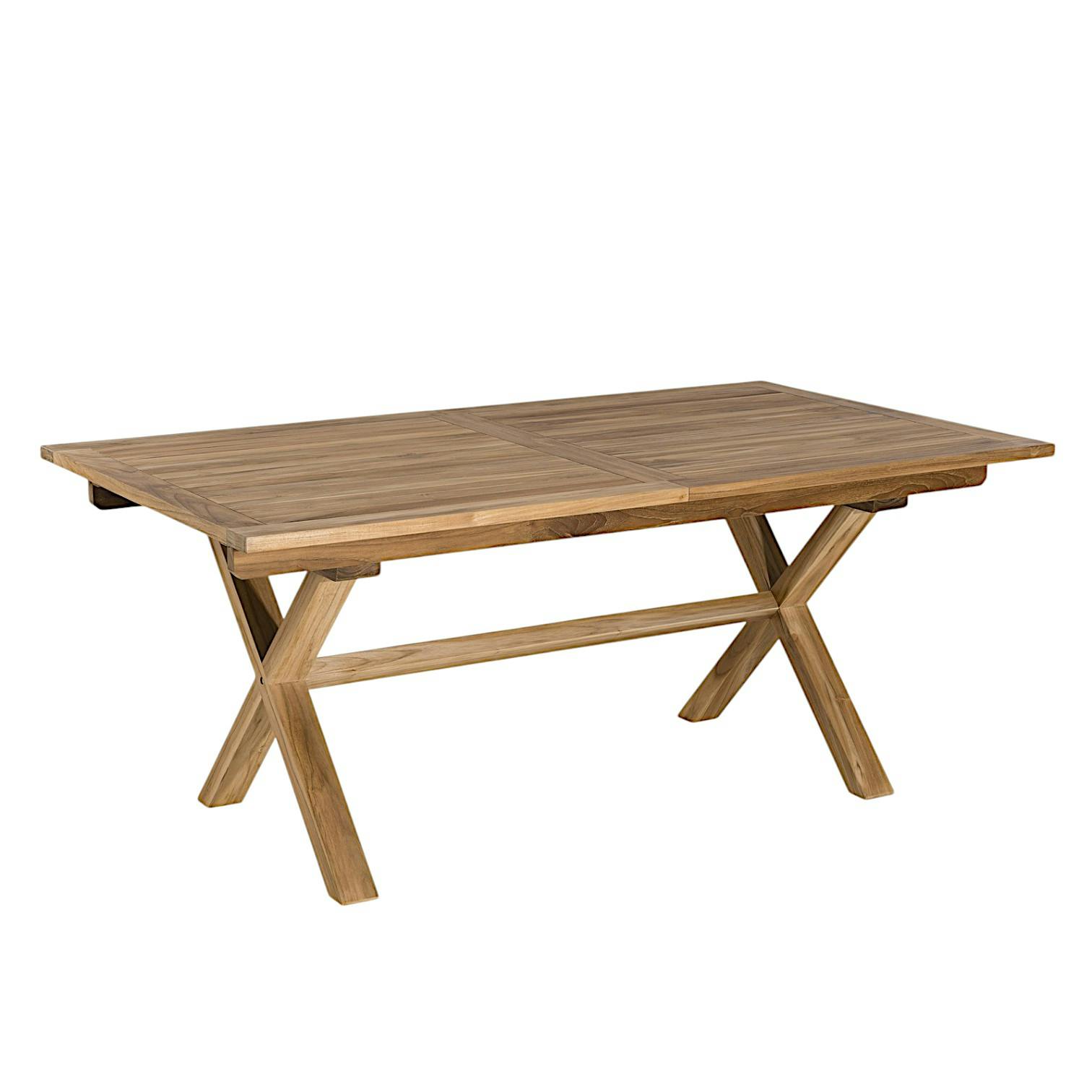 Table de Jardin extensible Teck 180/240x100x75cm SUMMER ref. 30020807