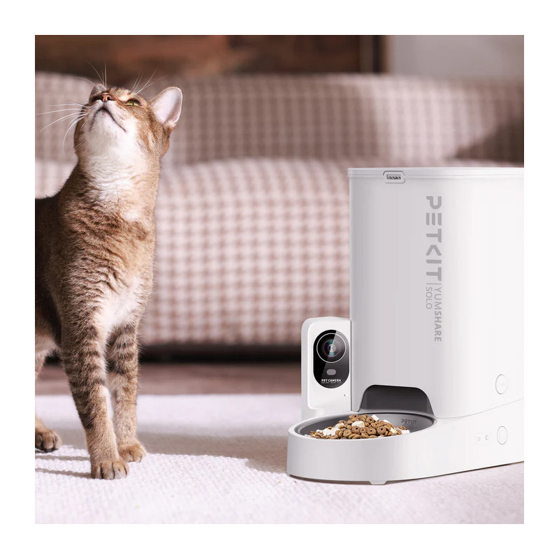 Distributeur de croquettes connecté YumShare Solo avec caméra PETKIT