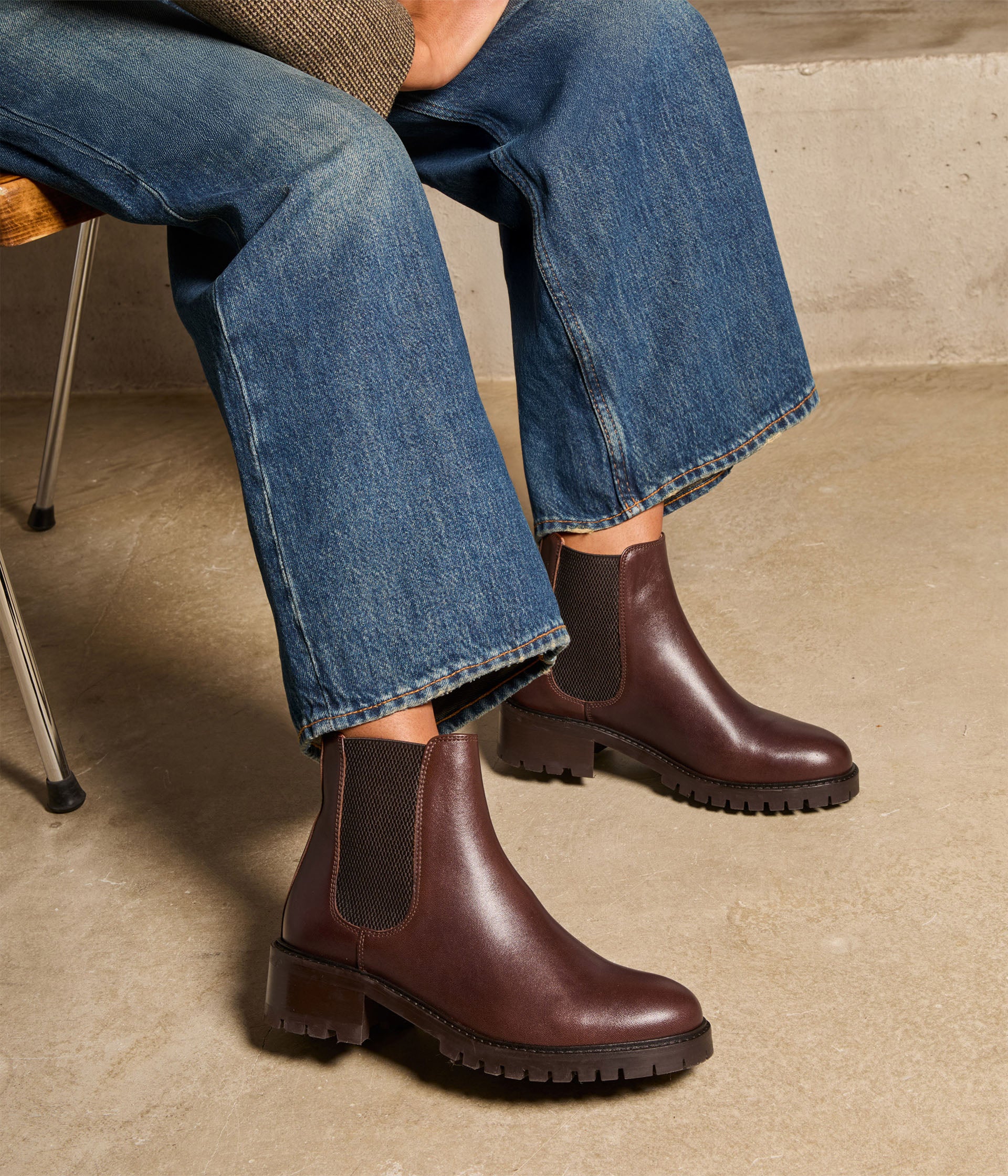 Chelsa boots chocolat Adolie