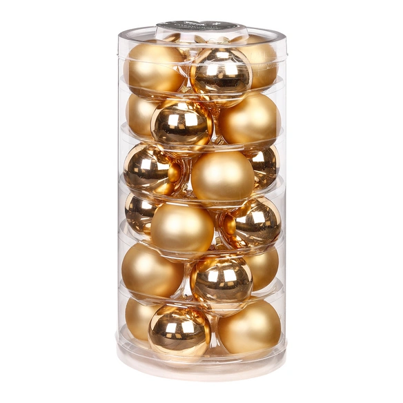 Weihnachtskugeln, Ø: 4,5 cm, Glas