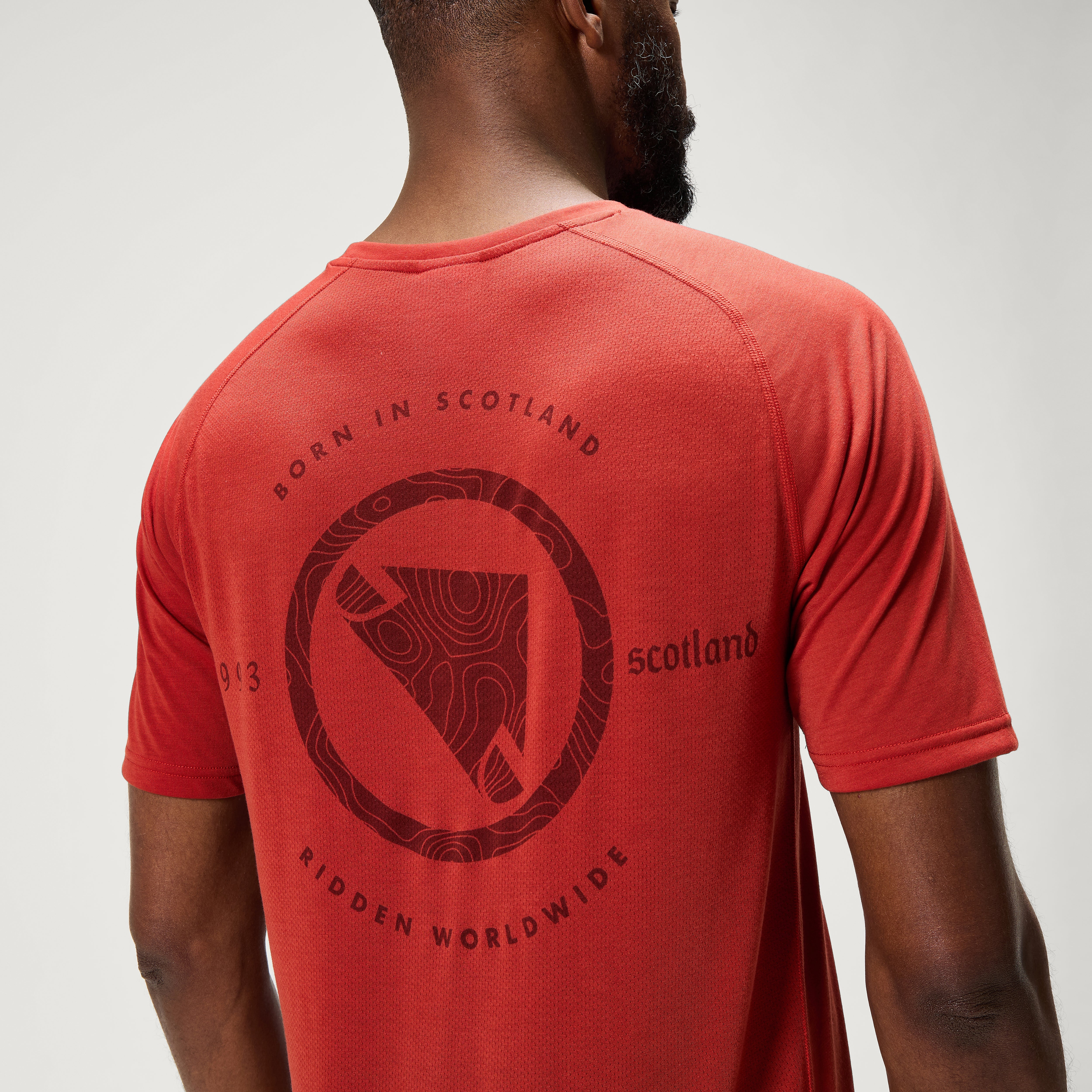 Men's Loop S/S Tech Tee - Brick Red