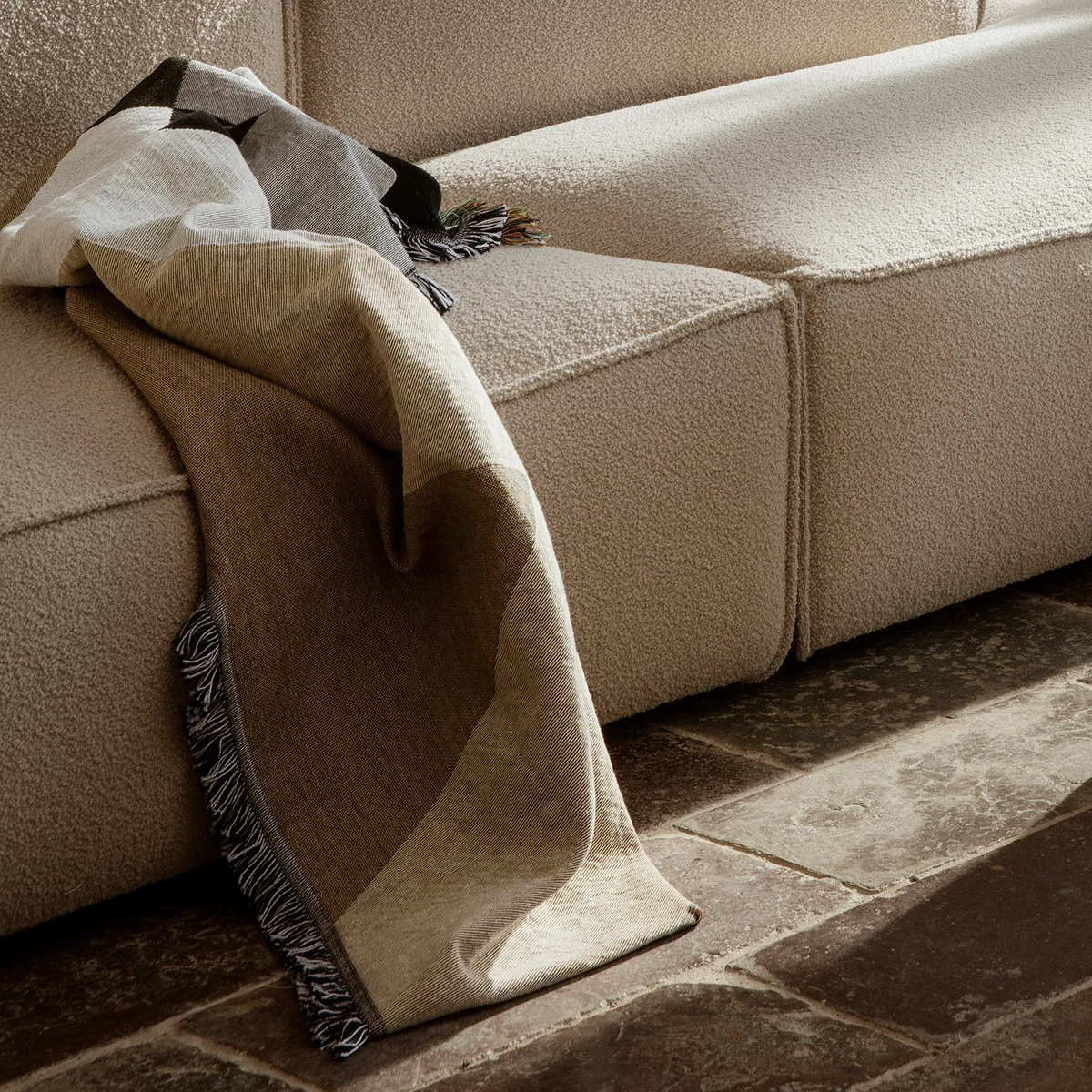 Ferm Living - Entire Decke, 120 x 170 cm, mehrfarbig