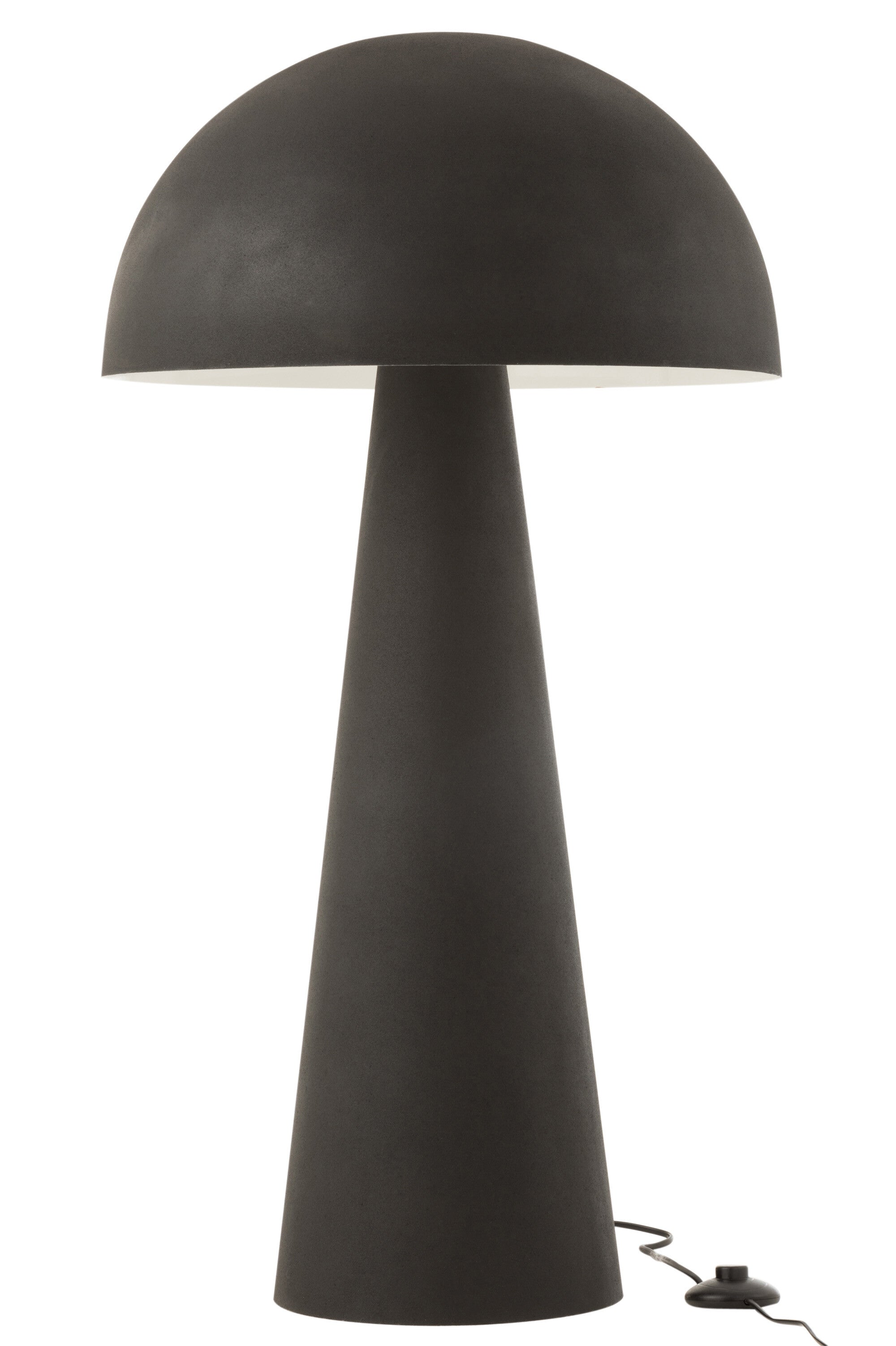 J-Line lamp Paddenstoel - metaal - zwart - extra large