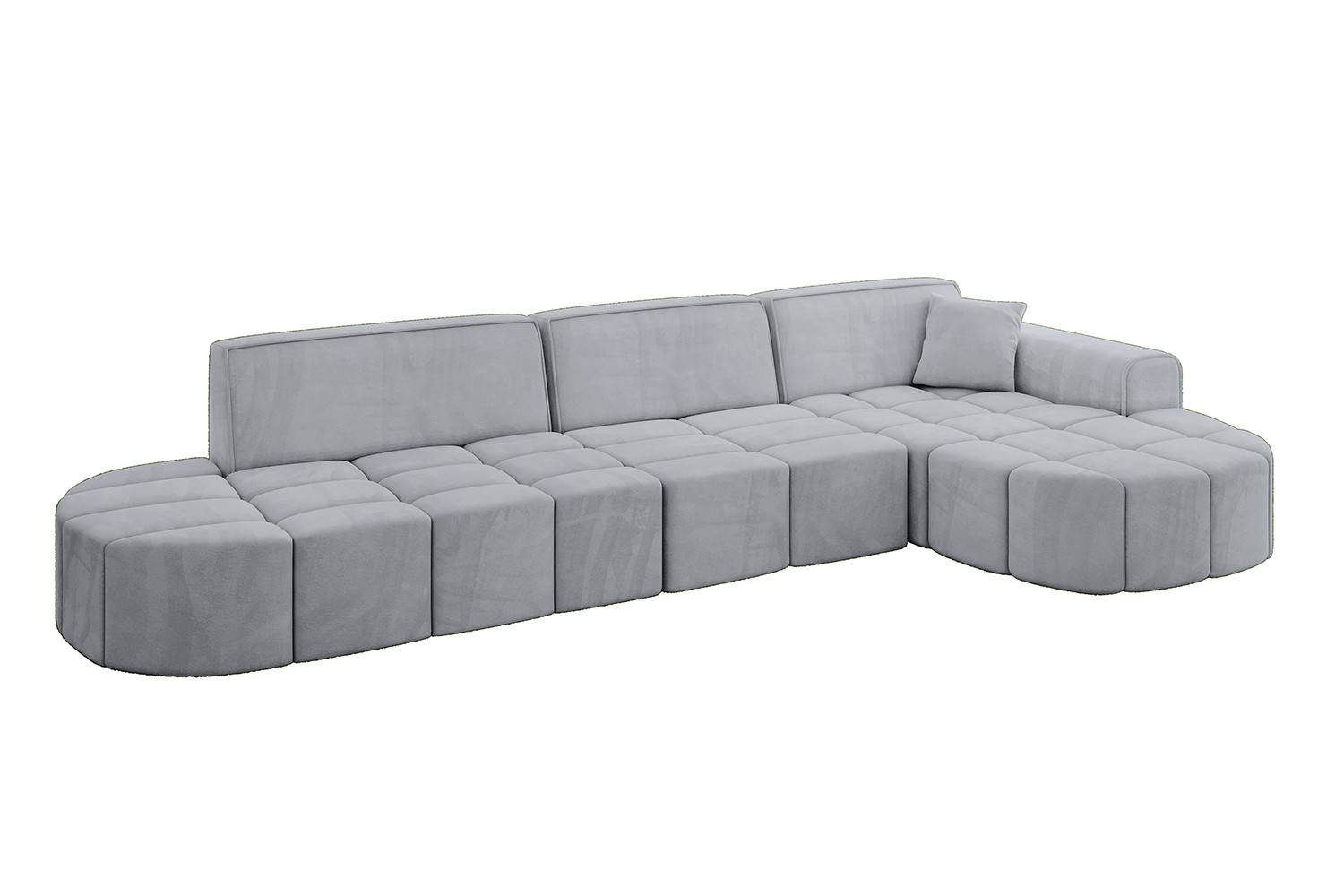 Narożnik prawostronny bez funkcji spania LIVO-L2 - 337x173x79,5 Szary