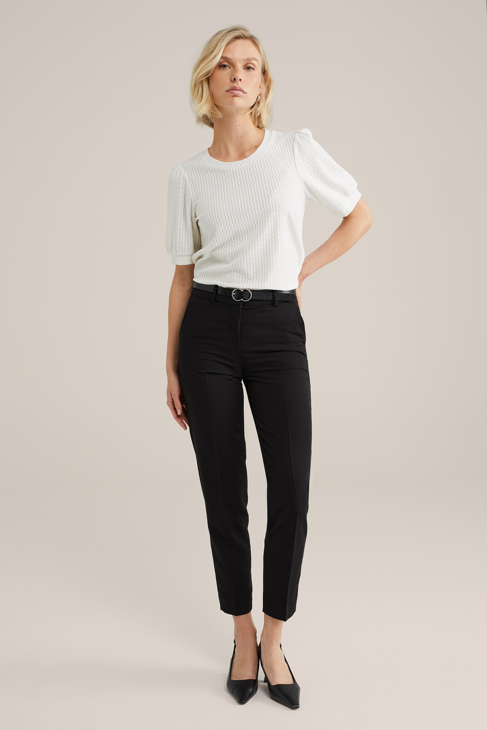 Dames top met structuur