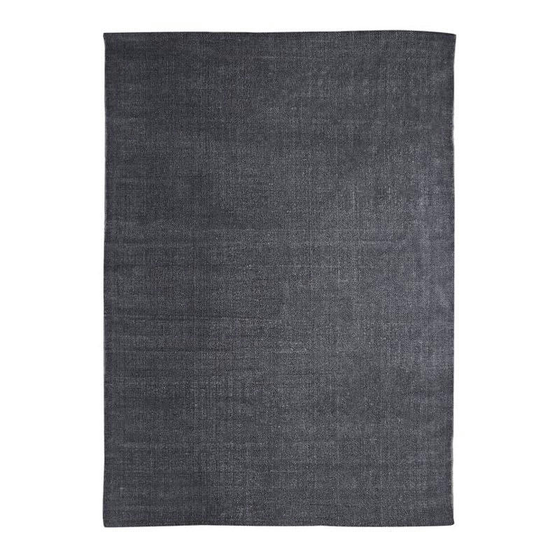 VINTAGE - Tapis effet délavé noir 120x170