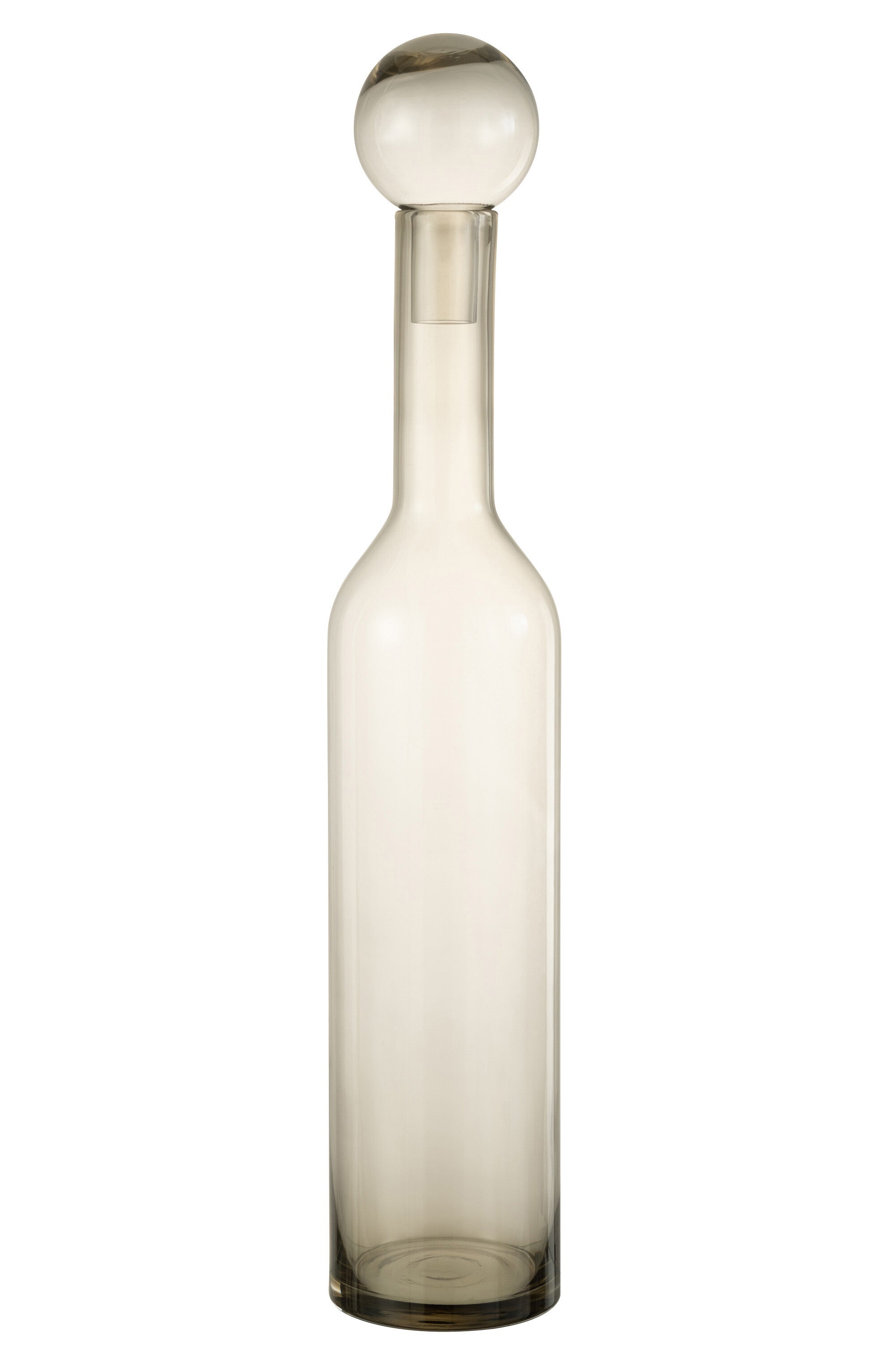 J-Line decoratie fles Norma - glas - grijs - large