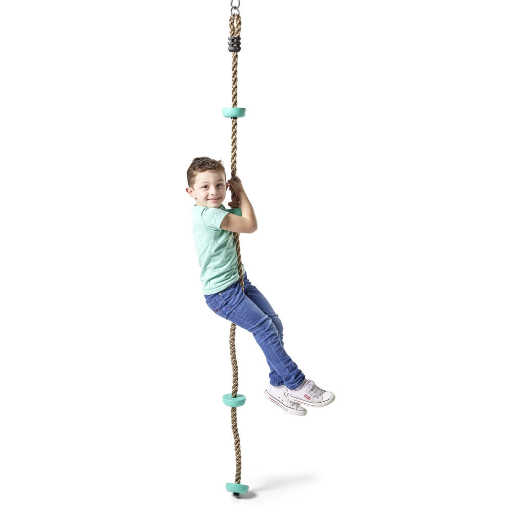 Jeu montée de corde 2m avec cale-pieds