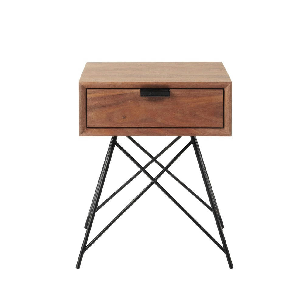 Berkley - Table de chevet vintage 1 tiroir