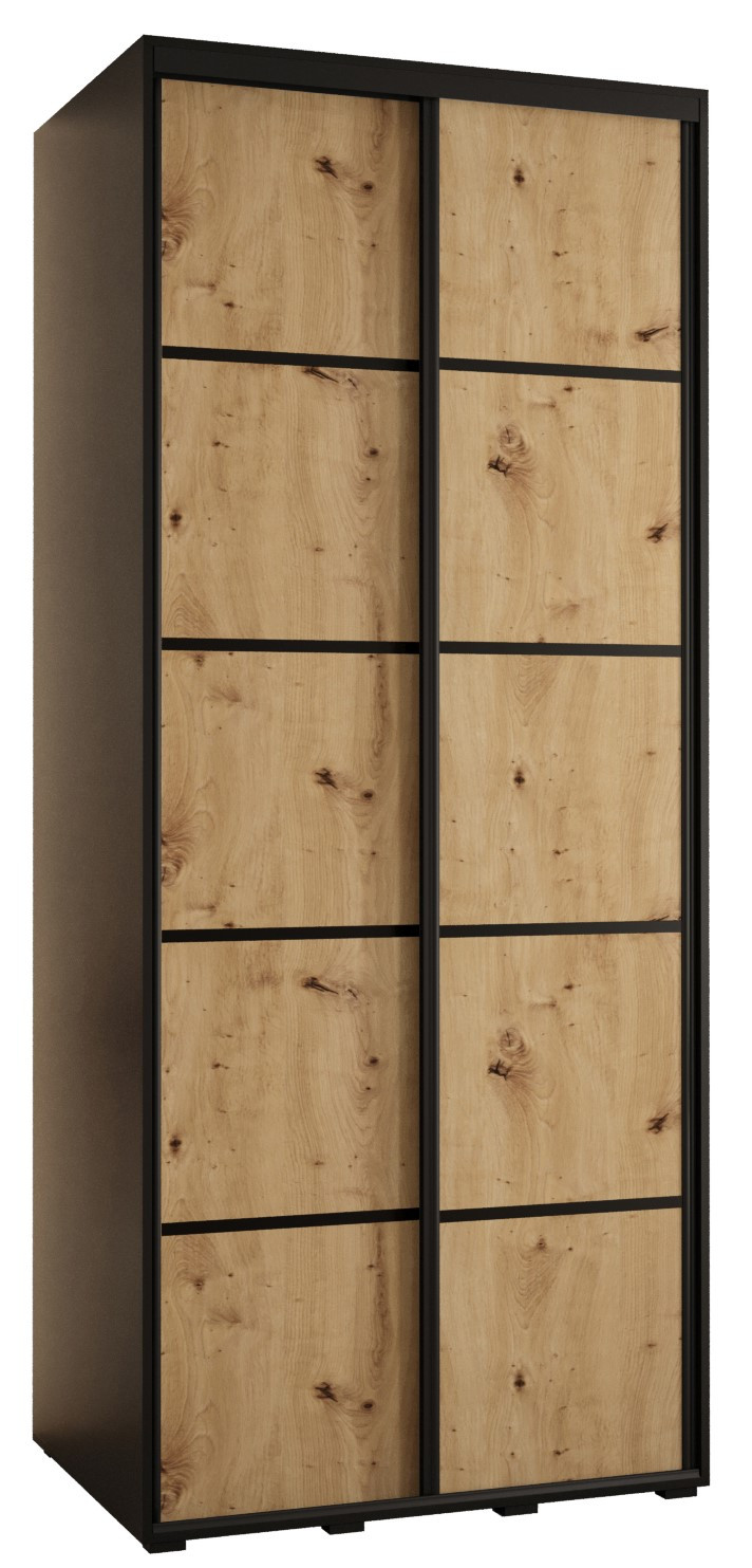 Szafa przesuwna 60 Cannes 4 120 czarny artisan czarny