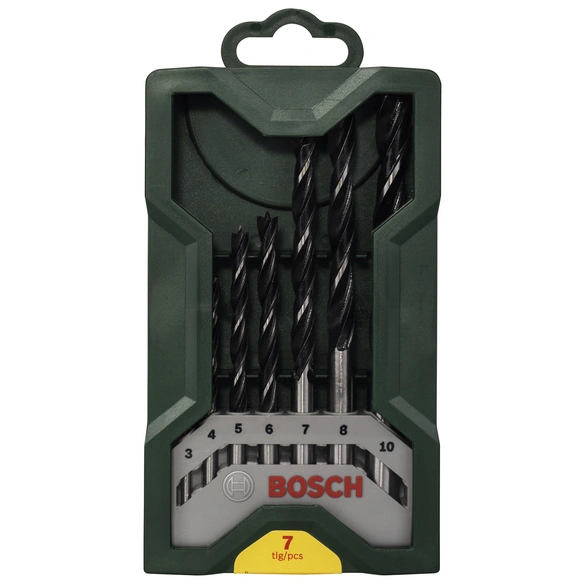 Mini-X-Line-Holzbohrer-Set, 7-teilig