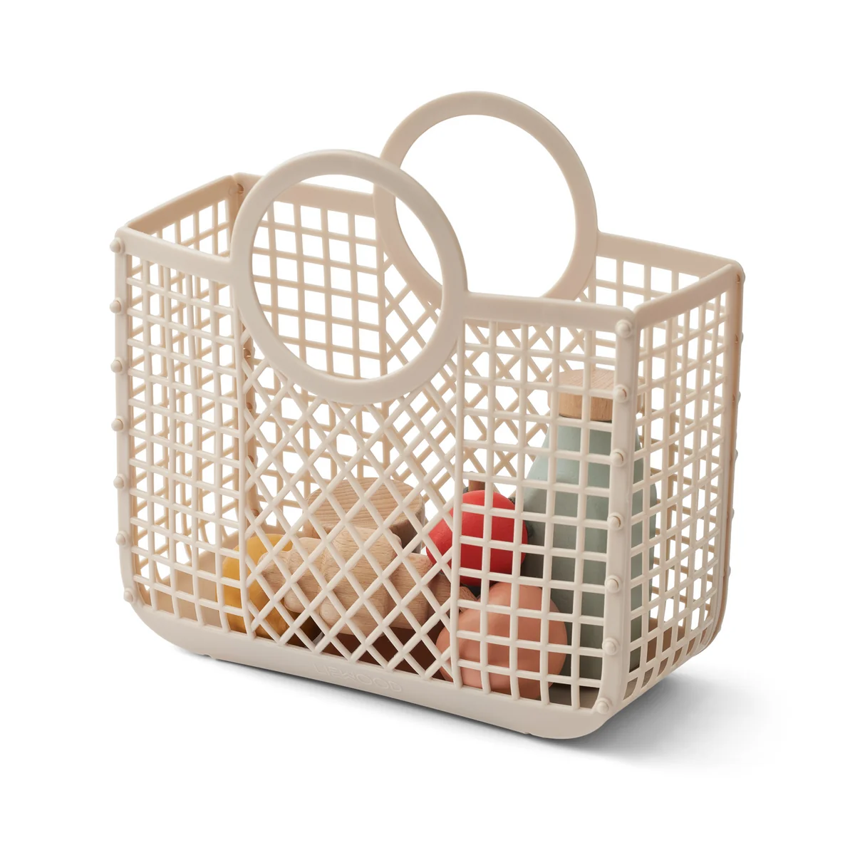 LIEWOOD - Florin Spielzeug-Set, Grocery inkl. Korb, sandy multi mix (8-tlg.)