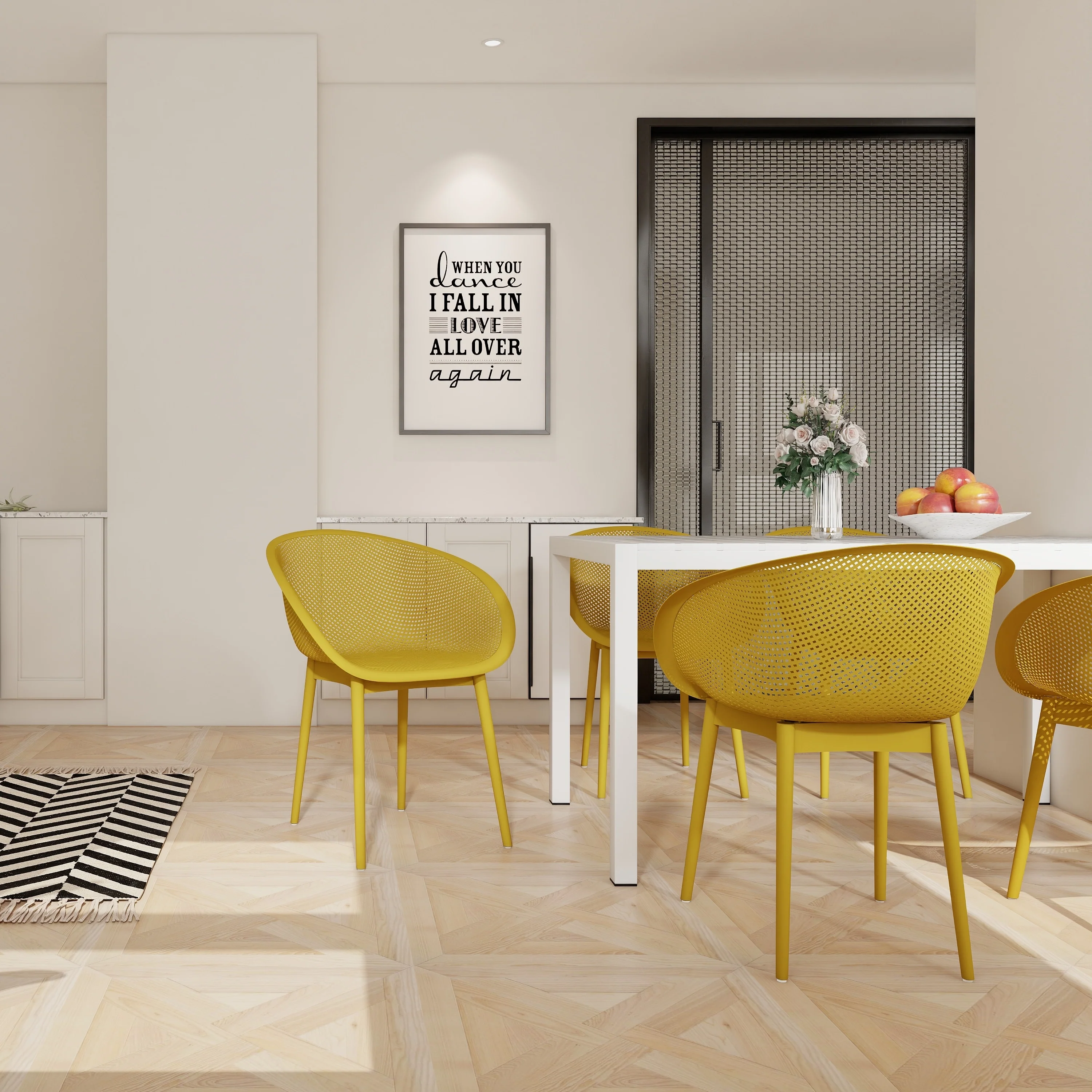 2-Pack Modern Lounge Chairs - Indoor/Outdoor All-Weather PP Plastic, Lightweight & Stackable for Patio, Beach, Living Room