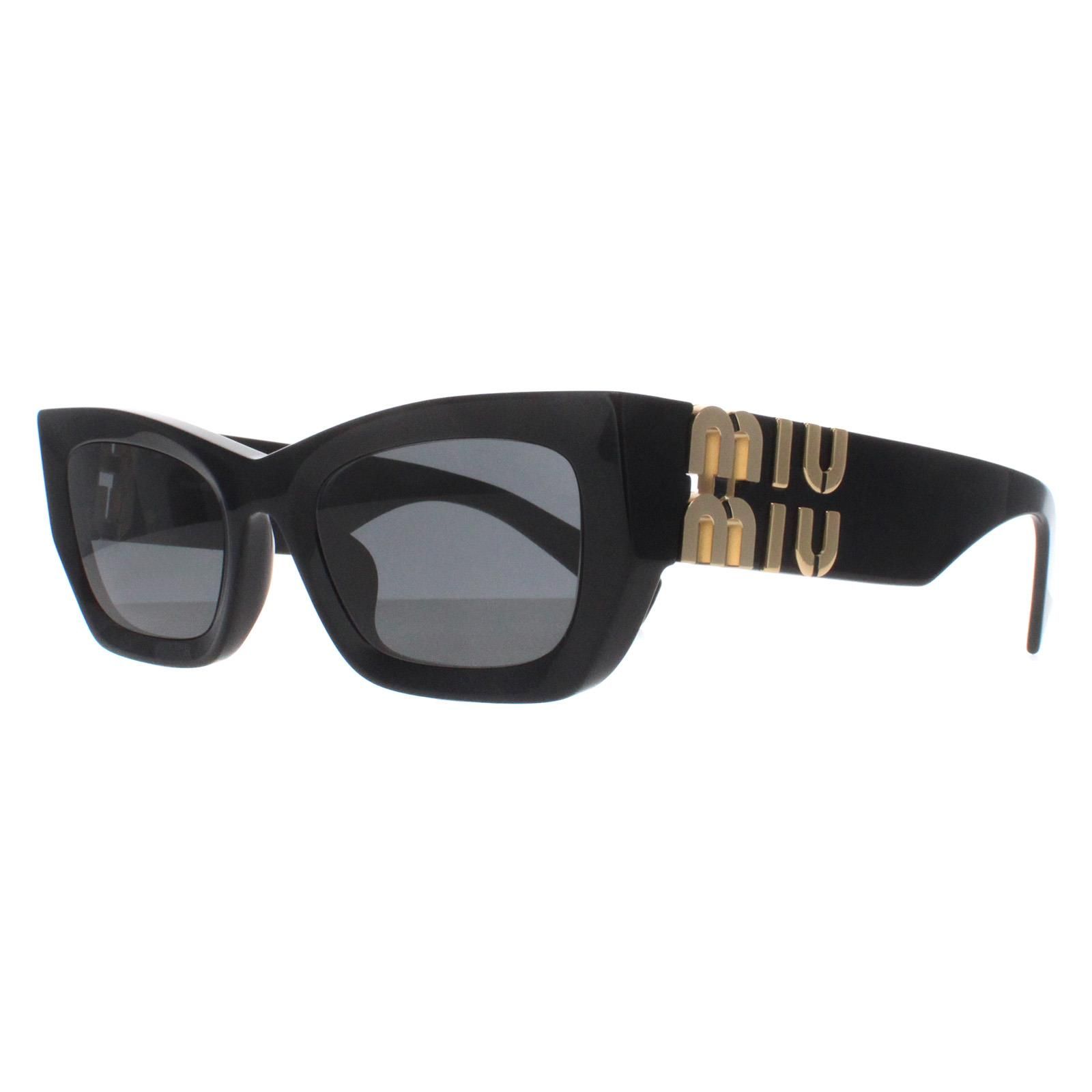 Miu Miu Rectangle Black Dark Grey MU09WS