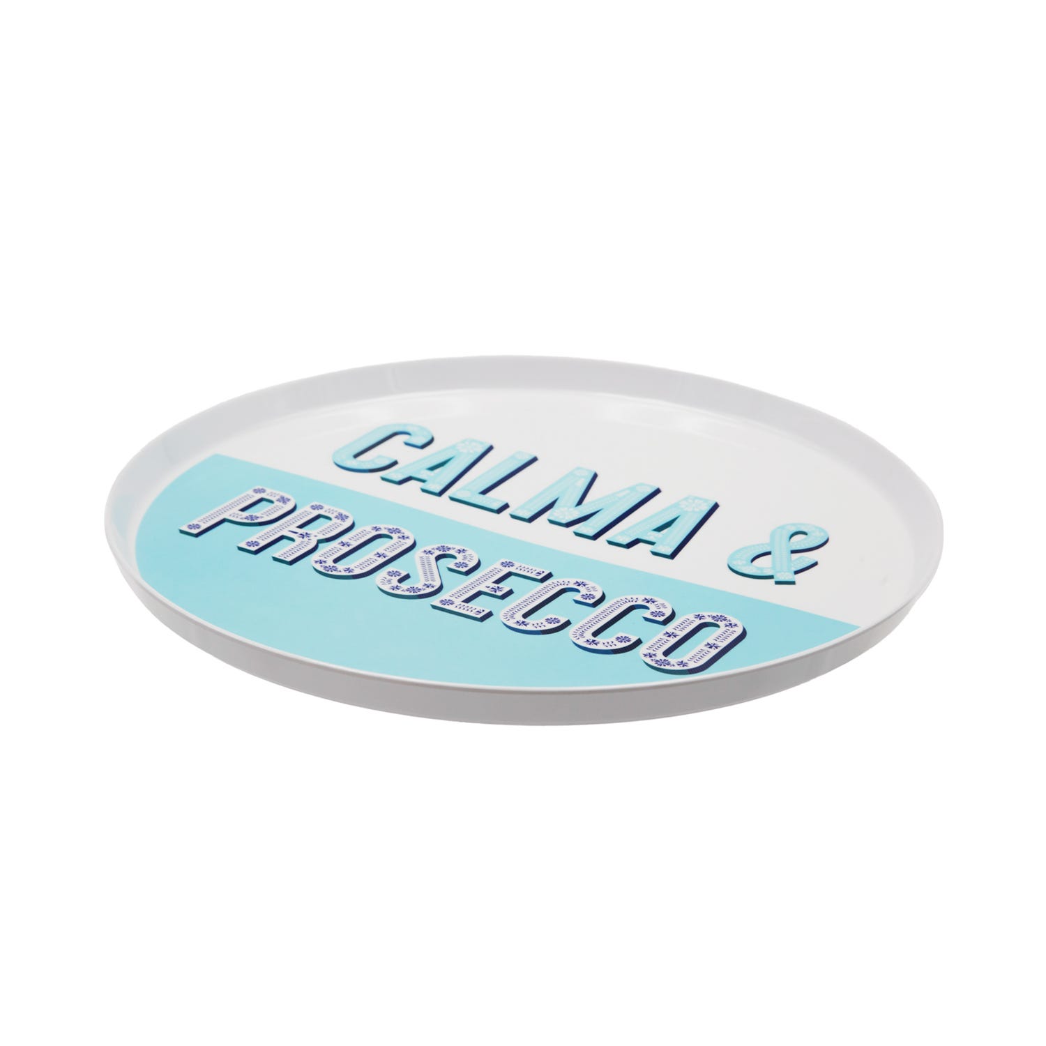 Vassoio melammina 35 cm azzurro Maiolika