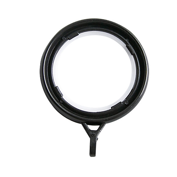 20Pcs Anneaux Rideaux,Crochets Rideaux de 40 mm, Anneau Rideau Douche pour Rideau de Porte, Rideau de Fenêtre, Noir