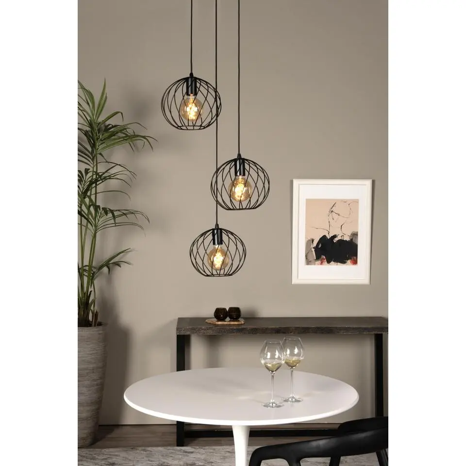 Lucide DANZA Hanglamp - Zwart