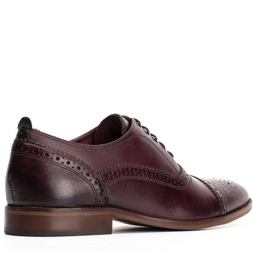 Base London Cast Washed Brogue Shoes