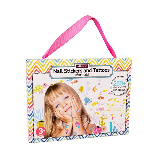 Mermaids Nail Stickers and Tattoos Kit