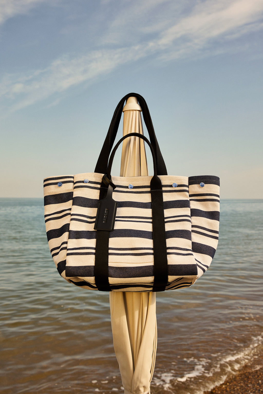 Hadleigh Place - Stripe - Large Open Top Tote