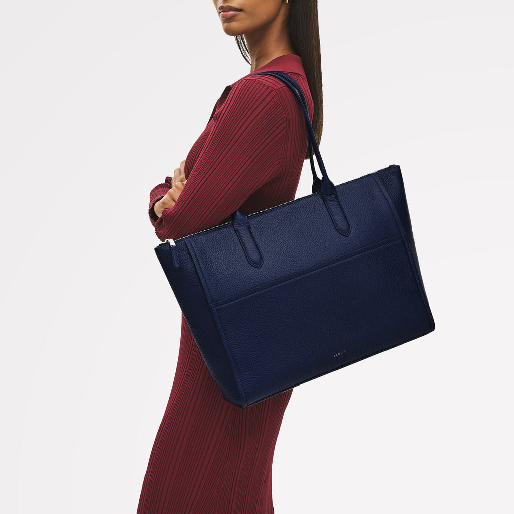 Oak Street - Medium Ziptop Tote Bag