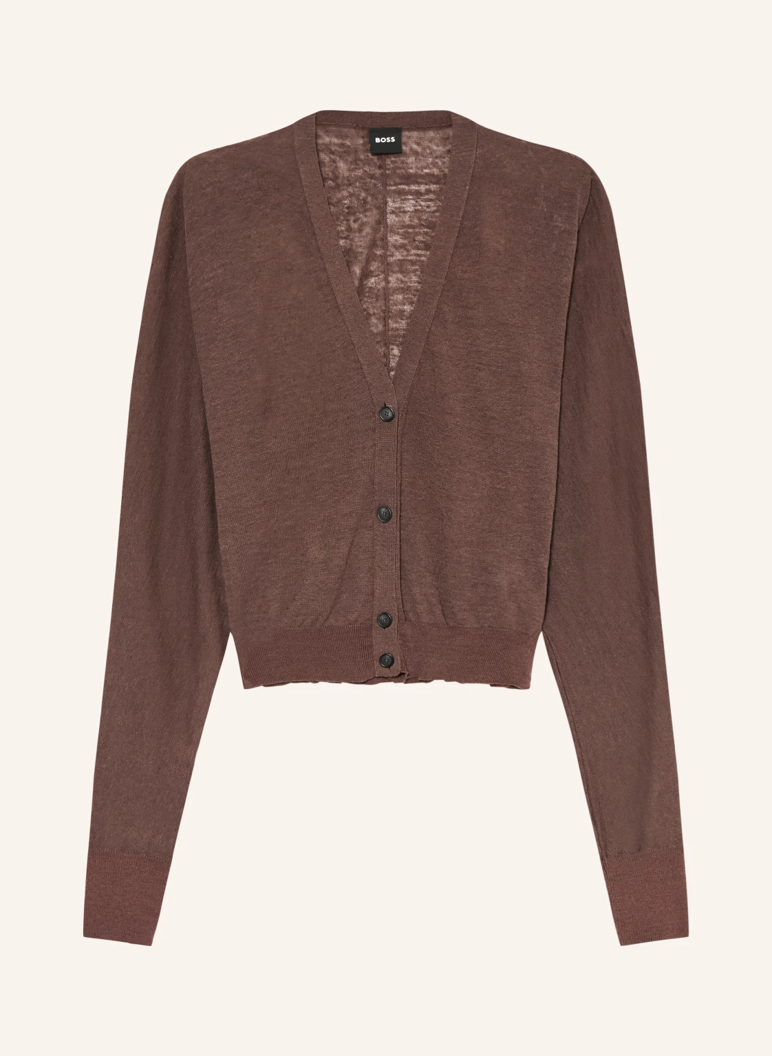 BOSS Strickjacke FARCISOX aus Leinen