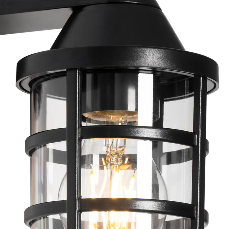 Qazqa wandlamp joeri zwart e27
