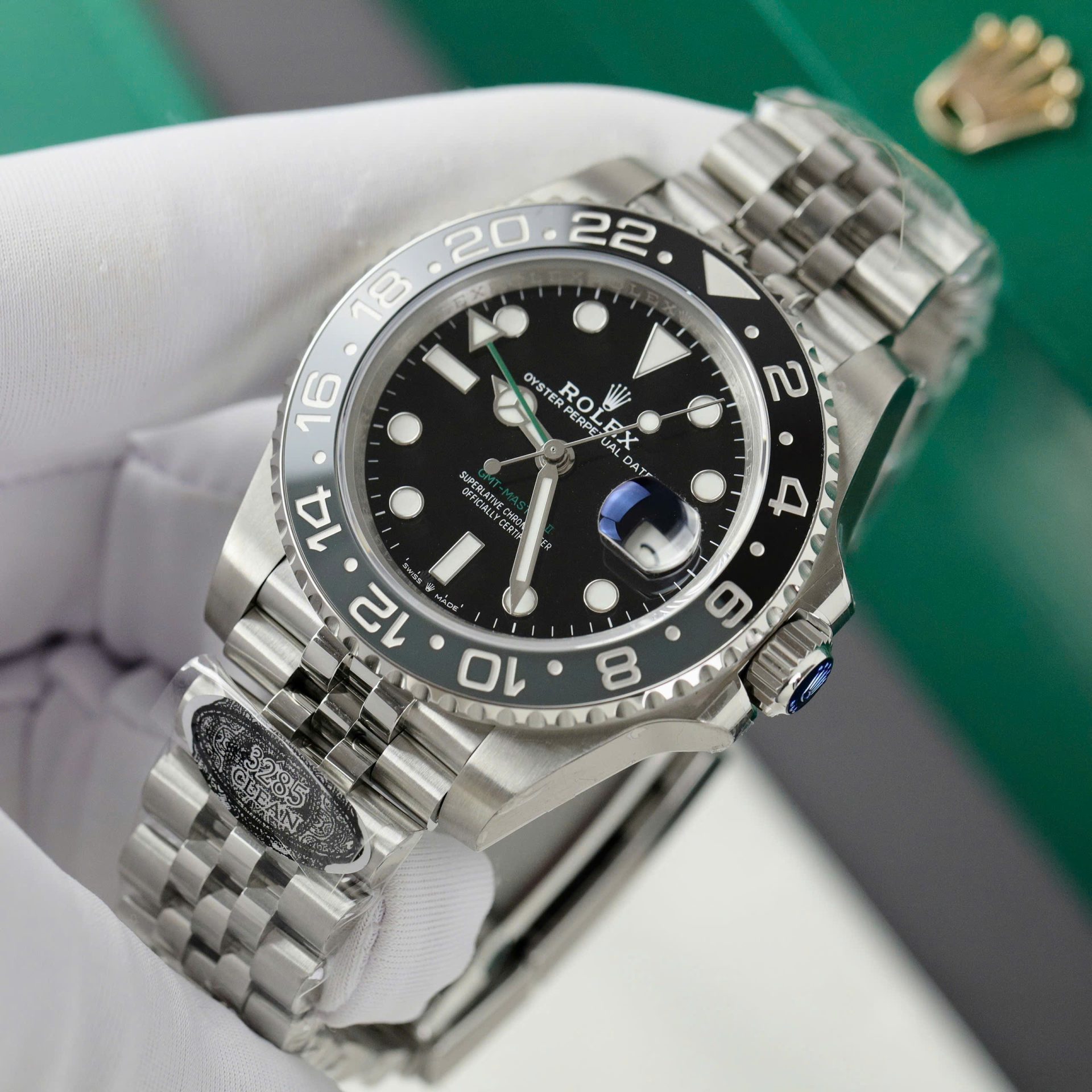 Rolex GMT-Master II 126710GRNR Bruce Wayne 904L Steel Black Dial 40mm Jub Super Clone