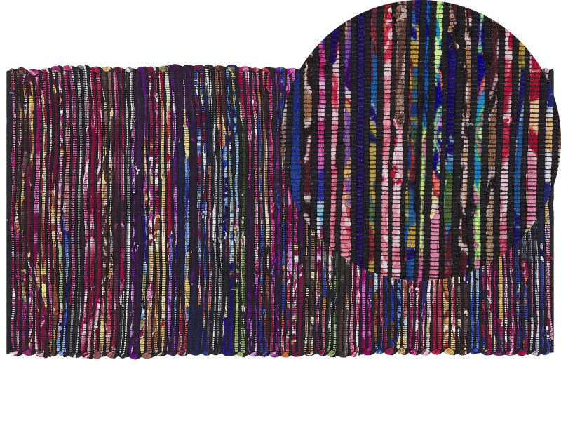 Dywan bawełniany 80x150 cm wielokolorowy