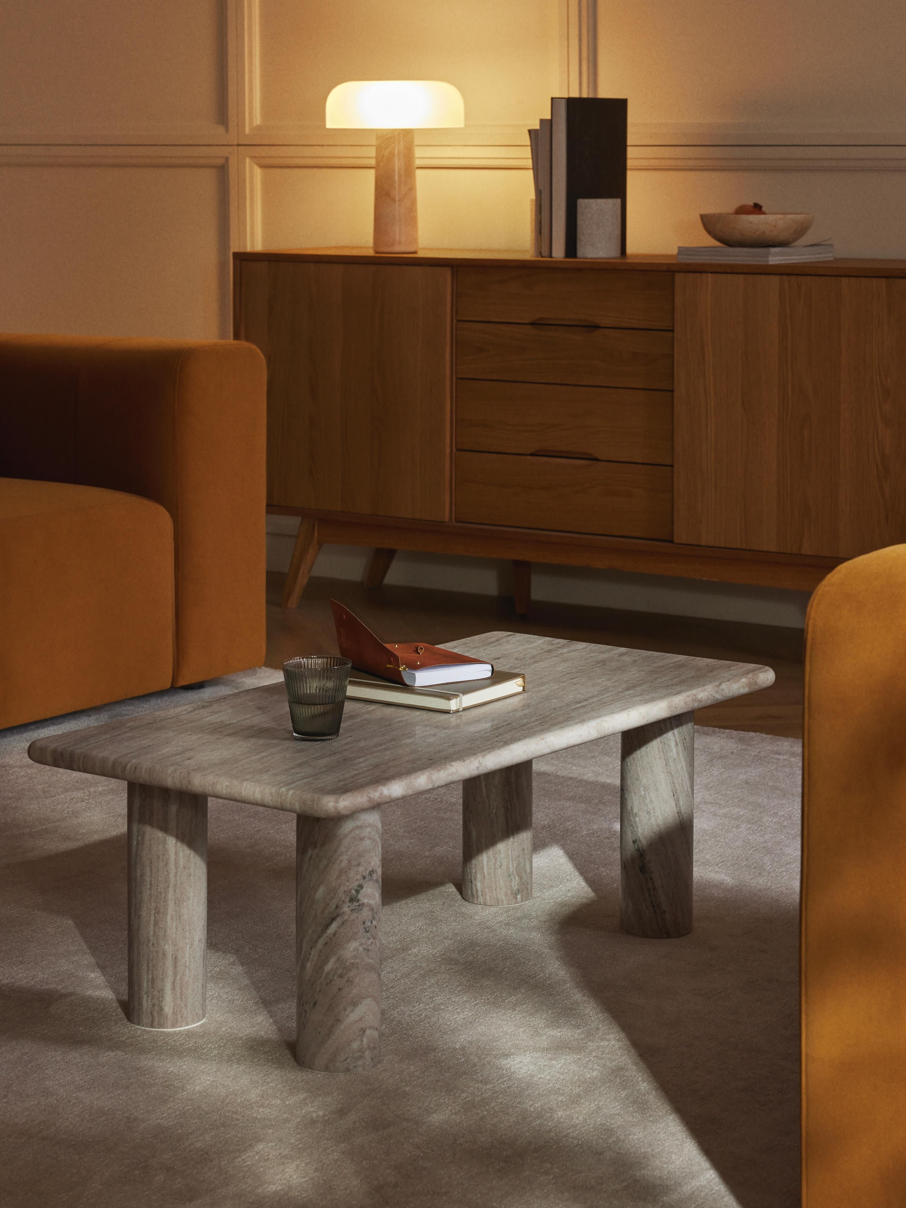 Marmor-Couchtisch Mabel