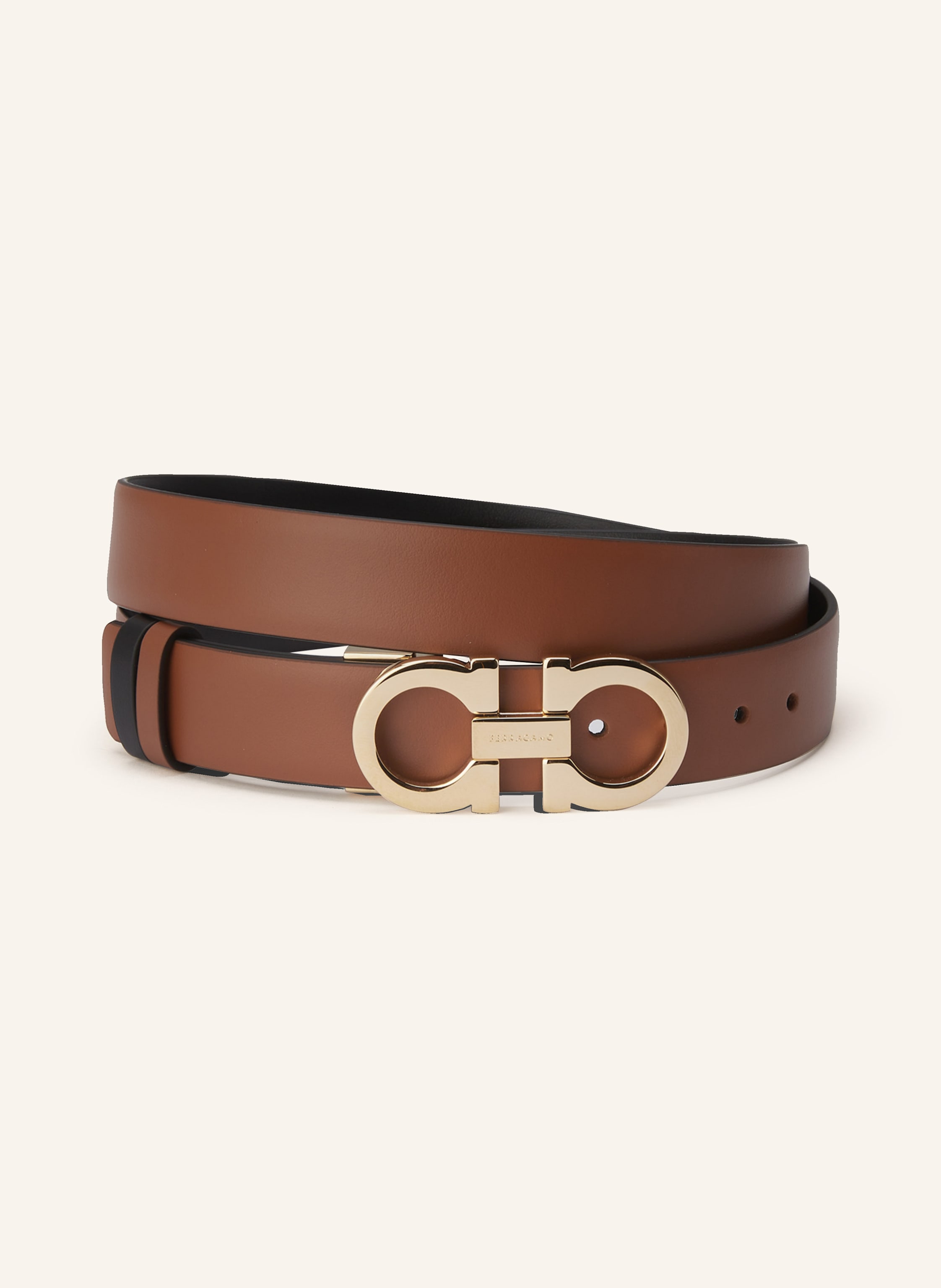 FERRAGAMO Ledergürtel DONNA zum Wenden