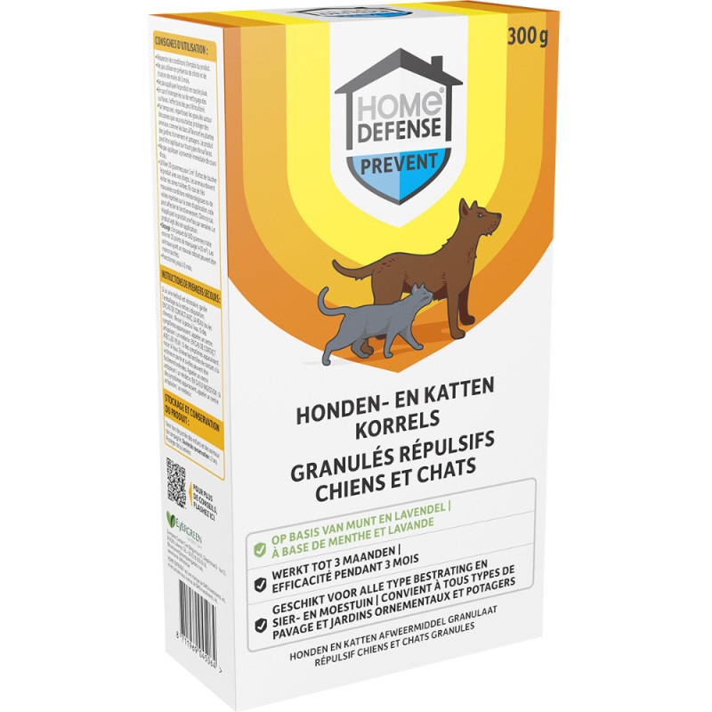 Répulsif contre les chats et les chiens 0,3 kg HOME DEFENSE