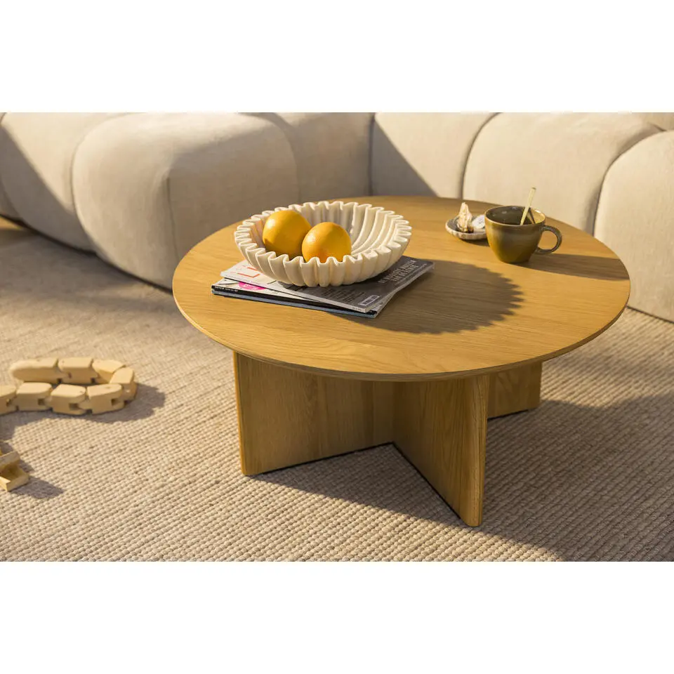 Decoratieve schaal Wave - off-white - &Oslash;25 cm