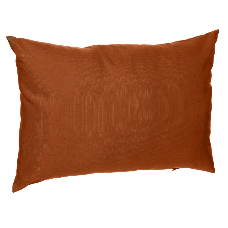 Coussin déperlant Koraï terracotta 50 x 30 cm