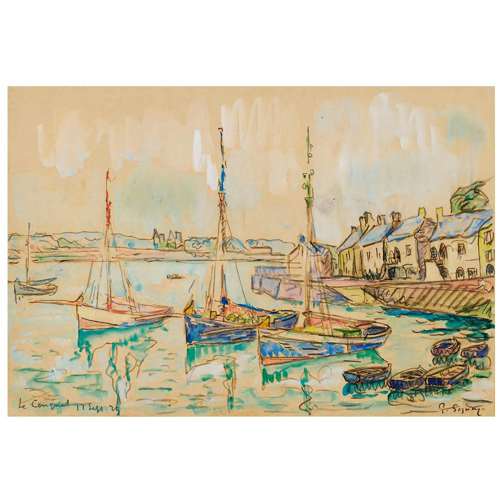 - Tableau impression sur toile Le Conquet Paul Signac 80x110cm