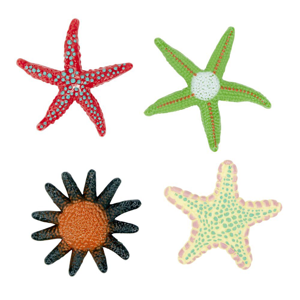 Jeu de plongée lesté étoile de mer x4 plastique (3 modèles)