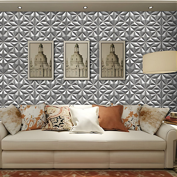 Panneaux de plafond et panneaux muraux Decoratif 3D Onyx Gris 2m² / 8pièces