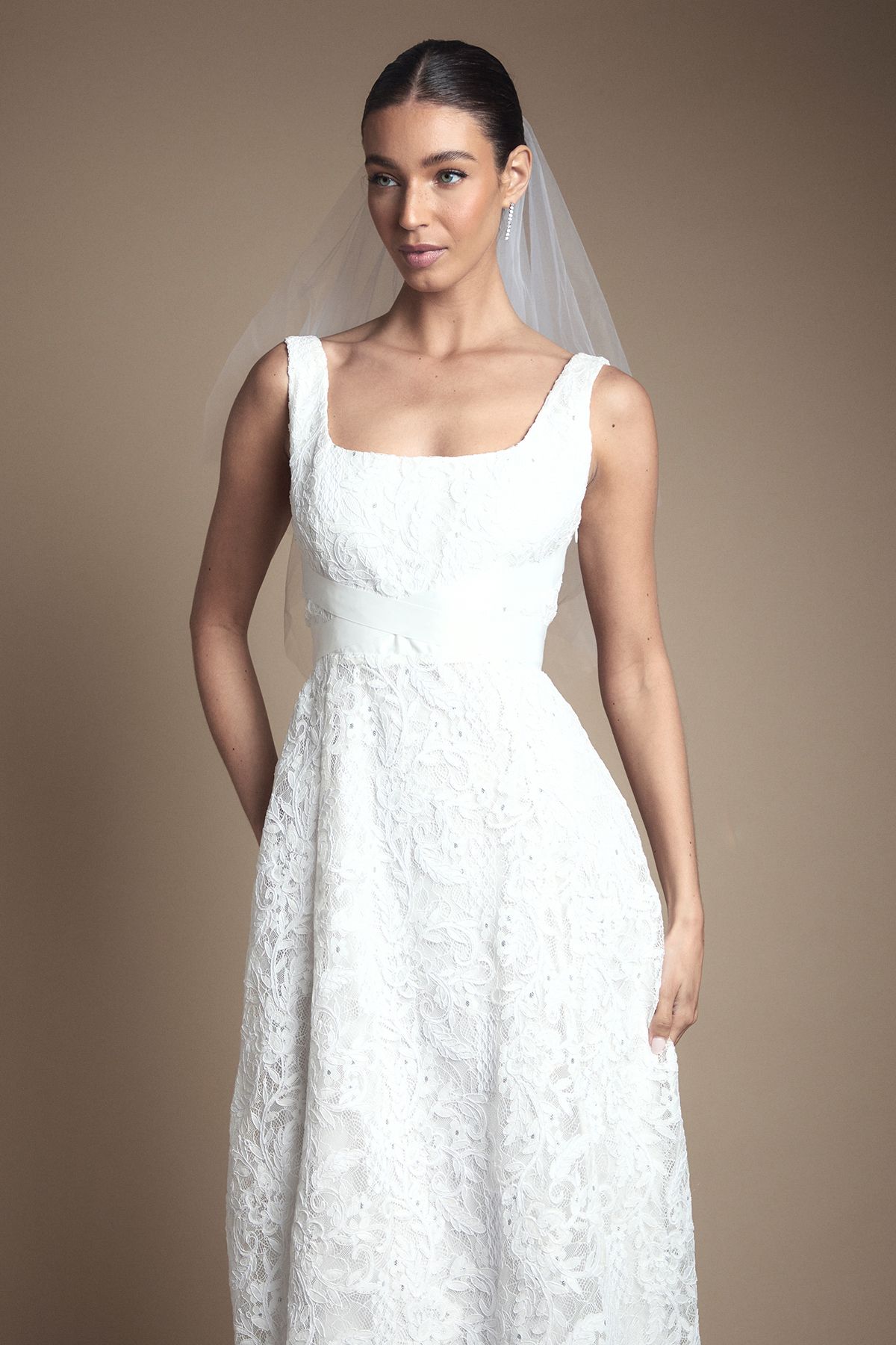 Coast Lace Wrap Detail Wedding Dress