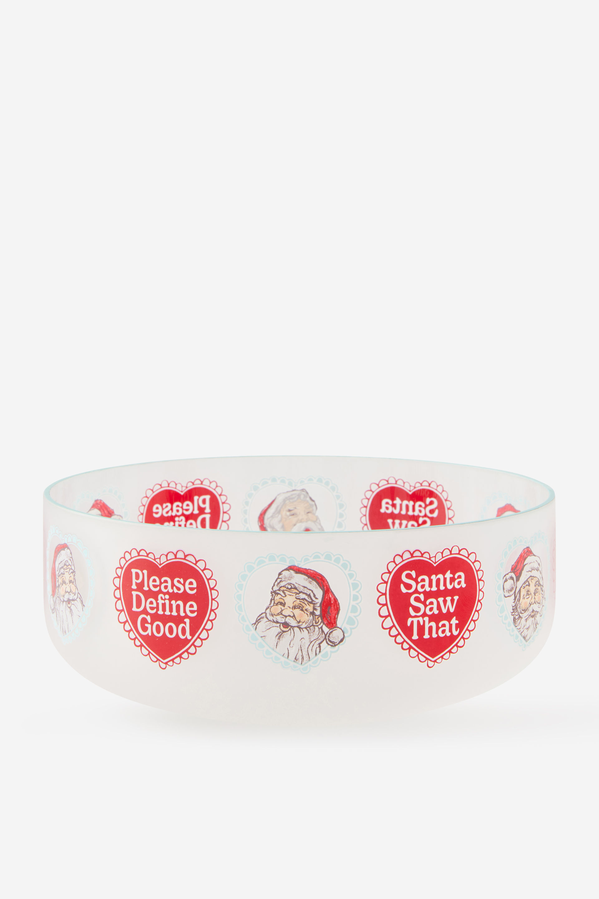 Christmas Glass Bowl