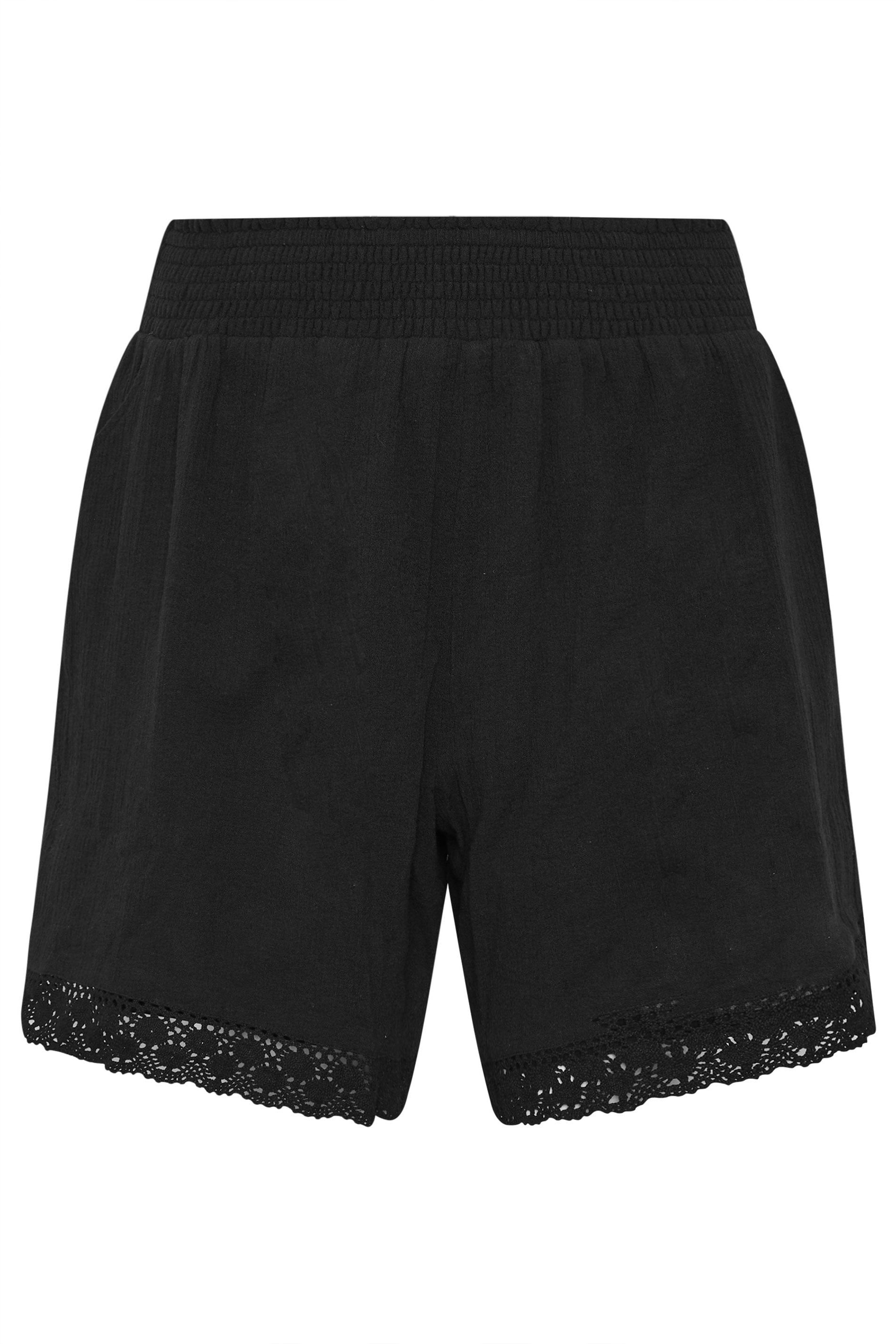 Yours Crochet Shirred Shorts